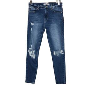 Kancan Women's Layla Skinny Distressed Jeans‎ Size 7/27